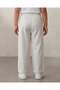 Girls Grey Melange Rubber Badge Cut & Sew Scuba Track Pants - 4