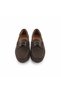 Brown Suede Genuine Leather Women's Lace-Up Loafer Shoes