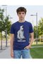 Senior Boys Navy Printed T-shirt