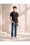 Senior Boys Black Flock Polo Shirt - 4