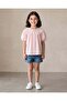 Girls Pale Pink Puff Sleeve Lace Collar Blouse - 3