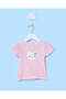 Infant Girls Pink Appliqué Top With Jeans Set - 2