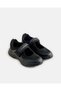 Women Black Velcro Strap Ballerina Sneakers - 2