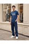 Men Blue Printed T-Shirt
