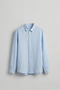 Men's Regular Fit Linen Basic Long Sleeve Shirt Light Blue