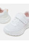 Girls White Textured Mesh Trainer - 3