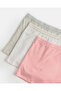 Women's 3 Pack Melange Boxer Briefs with Lace - 3