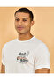 Men White Printed T-Shirt - 4