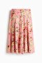 Pleated viscose skirt - 4