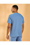 Men Blue Jacquard Lounage T Shirt - 3