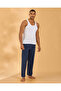Men Navy Woven Pyjama Pants - 5