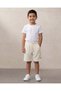 Boys Ivory Seearsucker Shorts - 4