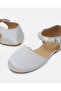 Girls White Pearl Embellished Ballerina - 3