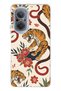 Huawei Nova 9 Se Compatible Tiger and Snake Patterned Transparent Phone Case