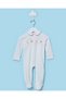 Baby Girl White Allover Print Newborn Sleepsuit