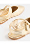 Girls Gold Slingback Fisherman Sandals - 4
