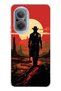 Huawei Nova 9 Se Compatible Cowboy Sunset Pattern Transparent Phone Case