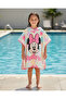 Girls Pink Minnie Mouse Printed Towel