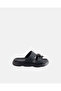 Boys Black Textured Comfort Sandals
