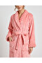 Unisex Pink Shawl Fleece Bathrobe (XL) - 4
