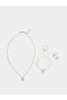 Butterfly Necklace with Bracelet and Ring with Earrings Set