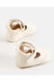 Baby Beige T Bar Pram Shoes - 4