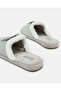 Women Grey Bow Closed Toe Slippers - 4