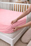 100% Organic Cotton 2 Layer Muslin Elastic Baby Sheet 80X130 cm |   Breathable Soft Crib Sheet - 2