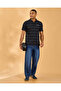 Men Black Jacquard Polo Shirt - 2
