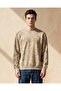 Men Beige Crew Neck Allover Print Sweatshirt - 3