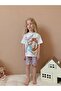 Girl's Suit with Character Patterned Shorts - 3