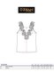 Özkan 2001 3-Pack Women's 100% Cotton Ribbed Black White Burgundy Lace Guipure Magnolia Undershirt - 8