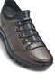 800 - Orthopedic Sole Daily Genuine Leather Men's Shoes Rubber Sole Rubber Laced Casual Shoes - 2
