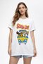 Women's White Crew Neck Scooby-Doo Printed T-Shirt Nj101