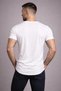 Men's White Oval Hem Regular Wide Collar Cotton Slim Fit Short Sleeve T-Shirt T-Shirt - 3