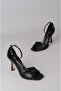 Seç 233 Single Strap Heel Shoes (Heel Height: 9.5 cm) Black - 4