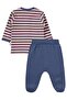 Çizgi Empirme 1-9 Month Pajama Set - Beige - 2
