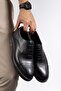 High-Soled, Patent Leather Black Shiny Men's Shoes