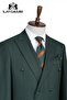 Men's Green Double-Breasted Suit Slim Fit Double Button Classic Premium Groom and Special Occasion Suit - 2