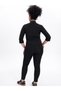 Fi̇tthermal Sauna Cross Waist Leggings & Short Sleeved White Striped Thermal Overthekneck Size Suit - 3