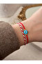 Marteniçka Double Blue Evil Eye Beaded Bracelet Adjustable Lucky Bracelet Set - 4