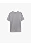 Regular Fit Short Sleeve Crew Neck Basic Cotton T-Shirt - 4