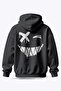 Why so Serious? Front / Back Reflector Printed Premium Biker Hoodie - 4