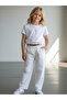 Girl's Soft Textured High Waist Pants - 2