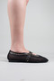 Nema Bird's Eye Detailed Ballet Flats Black - 6