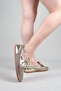 Baft Knitted Detailed Shoes Gold - 2