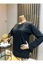 Women's Middle Age and Above Round Viscose Collar Skirt Embroidered with Stones Lycra Mother Combed Cotton - 3