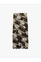 Bell Cut Leopard Patterned Midi Satin Skirt - 3