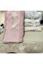 Yasemin 50X90 100% Cotton 3D Embroidered Boxed Set of 6 Hand Face Towels - 3