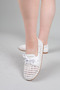 Baft Knitted Detailed Shoes White - 2